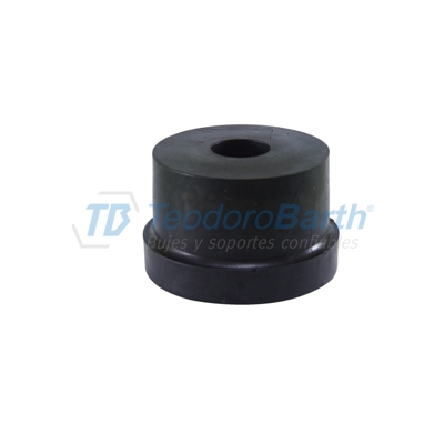 BUJE GEMELO ELASTICO RANCHERA AGUJERO 17MM