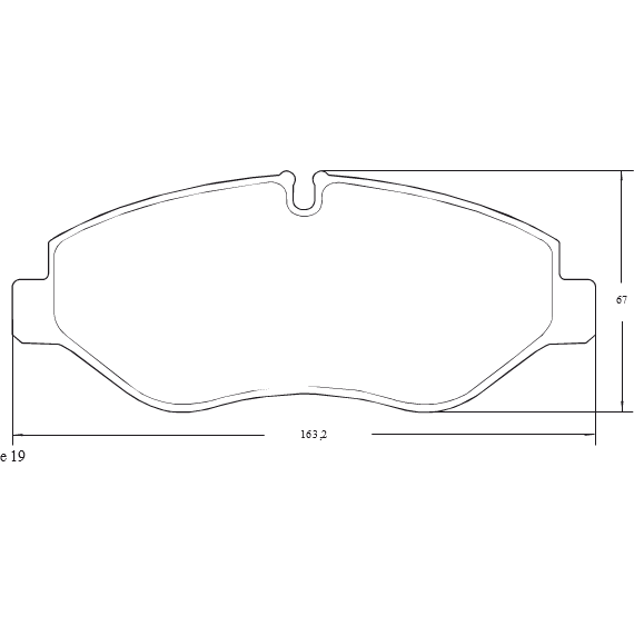 PASTILLA DE FRENO DEL IVECO DAILY 50-13 ELECTRONIC