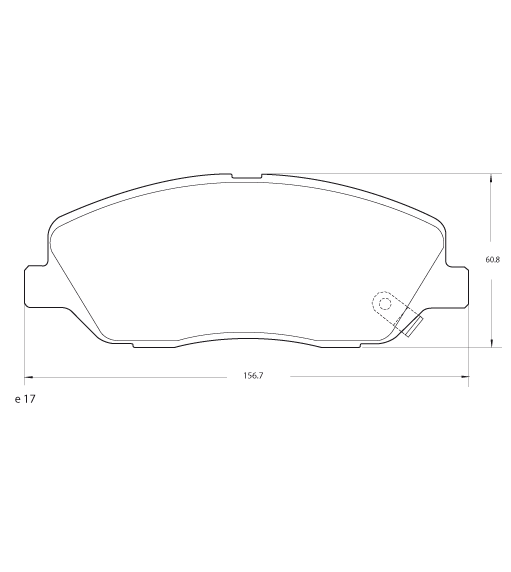 PASTILLA DE FRENO DEL HYUNDAI GENESIS 10/... (.08-V6)/SANTA FE 10/... (2.7-3.5-V5)