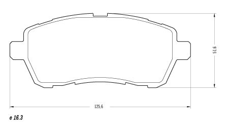 PASTILLA DE FRENO DEL. FORD FIESTA KINECTIC 10/... KA 14/... SUZUKI BALENO 16/... SWIFT 17/...