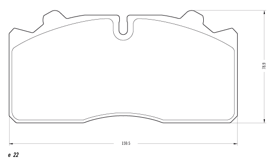 PASTILLA DE FRENO SUNGLONG YOUYI BUS