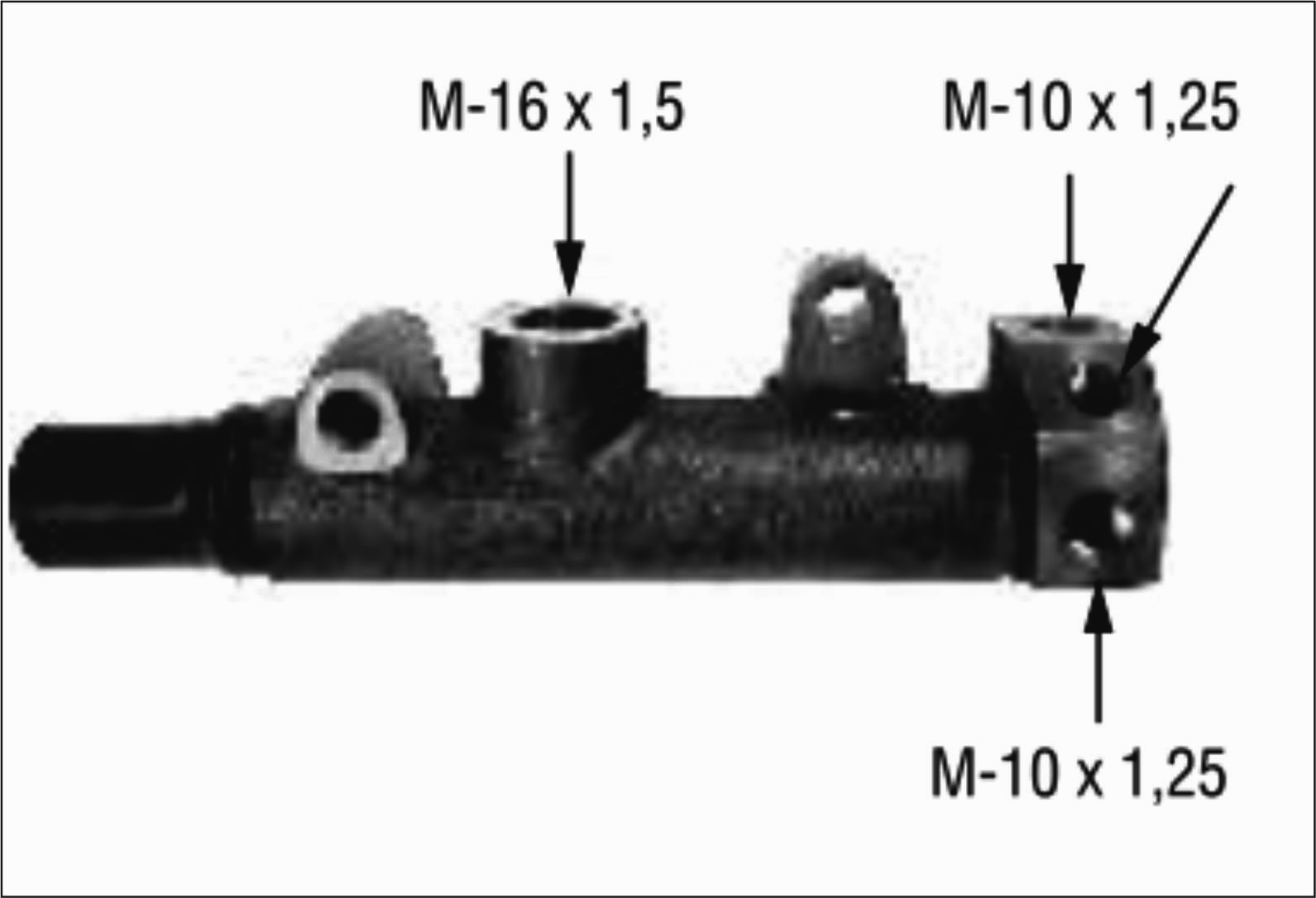 BOMBA DE FRENO  FIAT 600 3 SAL. SIMPLE