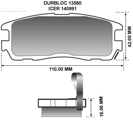 PASTILLA DE FRENO TRAS HONDA PASSPORT/ISUZU AMIGO/OPEL FRONTERA 9-96