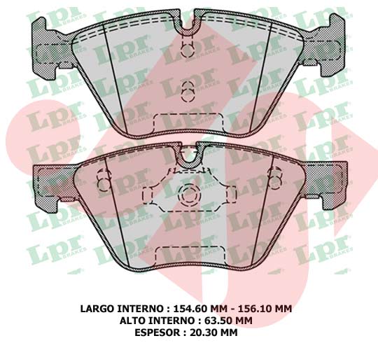 PASTILLA DE FRENO DEL BMW SERIE 1/3/5