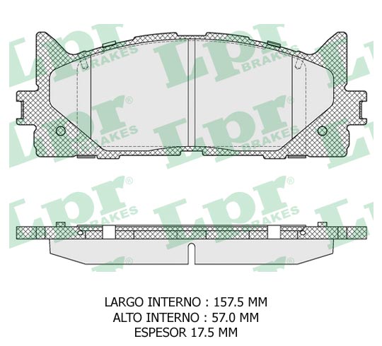 PASTILLA DE FRENO DEL TOYOTA CAMRY