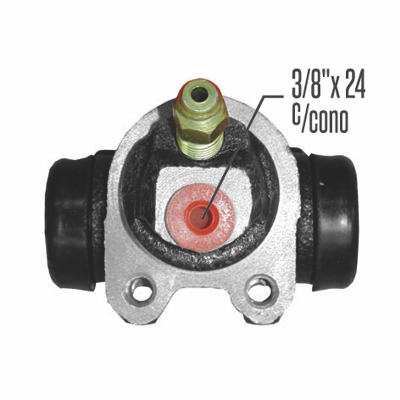 CILINDRO DE RUEDA  RENAULT R4LF Ø 16 MM. TRAS. CONEX. CTRAL.