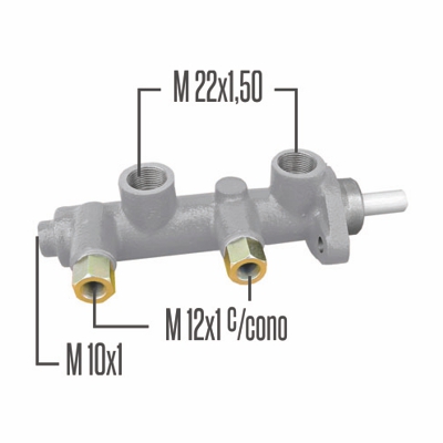 BOMBA DE FRENO  MB 608 D Ø 22.22 MM. D/C- S/DEPOSITO