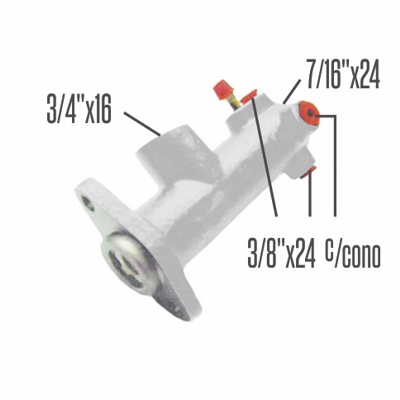 BOMBA DE FRENO RENAULT R4L F/S 84-85 Ø20.60 MM. S/C