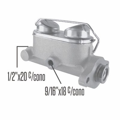 BOMBA DE FRENO CHEVROLET  400 F/D-SUPER 69-74 Ø25.40 MM. D/C