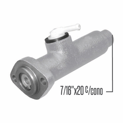 BOMBA DE EMBRAGUE  RASTROJERO INDENOR CONEX. 7/16X20 Ø19.50 MM.