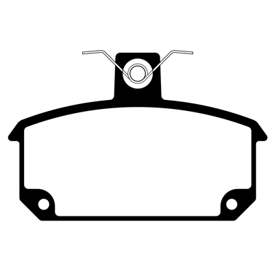 PASTILLA DE FRENO DEL R4 S/R12/R18/R5 (1.4)(CALIPER GIRLING-COLETTE)