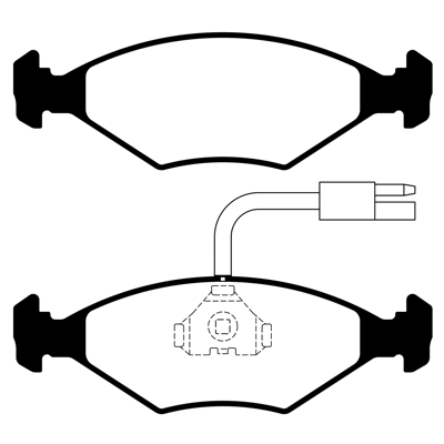 PASTILLA DE FRENO DEL FIAT DUNA 93/... /UNO/REGATTA (ULTRAPAD)