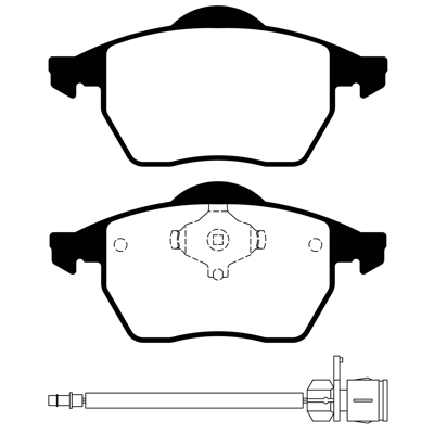 PASTILLA DE FRENO DEL AUDI 100 (2.0I)/QUATTRO 90/94 (2.3-2.8)(ULTRAPAD)