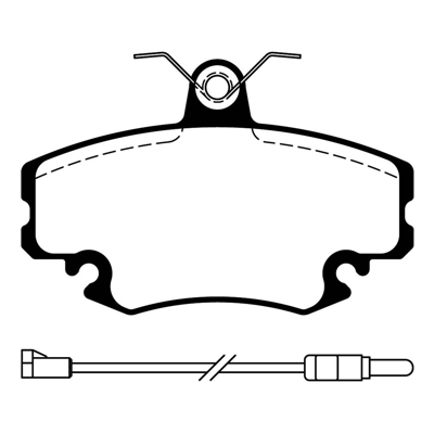 PASTILLA DE FRENO DEL RENAULT 19/EXPRESS/SANDERO/LOGAN/CLIO/PEUGEOT 205