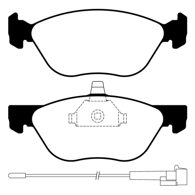 PASTILLA DE FRENO FIAT LINEA (1.4-1.9)/PALIO WEEKEND ADVENTURE LOCKER (1.8)/PUNTO (1.4) 09/...