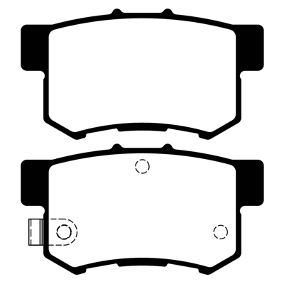 PASTILLA DE FRENO TRAS HONDA ACCORD 02/... /CIVIC SI 05/.... /CRV 04/06