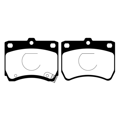 PASTILLA DE FRENO DEL KIA AVELLA 99/... /PRIDE 90/94 (1.1l-1.3I-16V)