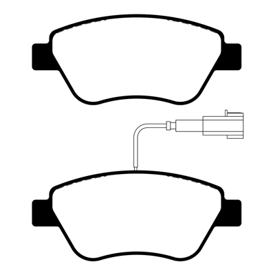 PASTILLA DE FRENO DEL ALFA ROMEO/MITO/FIAT 500/QUBO/IDEA/STILO