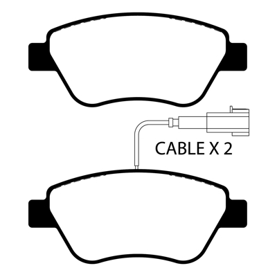 PASTILLA DE FRENO DEL FIAT STILO 02/... /IDEA 04/... /SIENA 02/... /QUBO