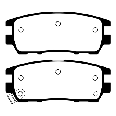 PASTILLA DE FRENO TRAS MITSUBISHI MONTERO/PAJERO 90/99