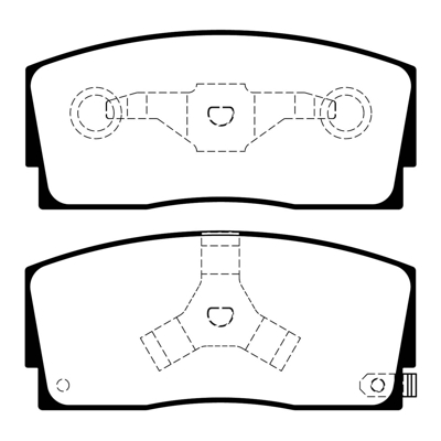 PASTILLA DE FRENO DEL DAIHATSU APLAUSSE/CHARADE