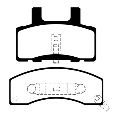 PASTILLA DE FRENO DEL DODGE RAM 2500