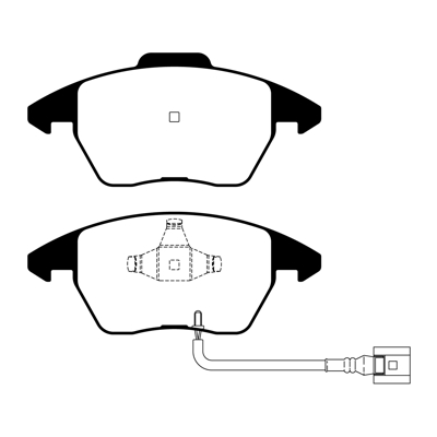 PASTILLA DE FRENO DEL VW GOLF V PLUS 03/...