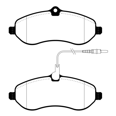 PASTILLA DE FRENO DEL CITROEN JUMPY/FIAT SCUDO/PEUGEOT EXPERT