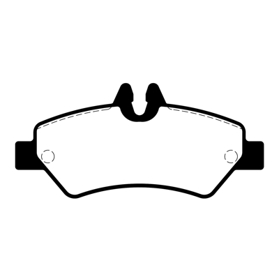 PASTILLA DE FRENO TRAS MERCEDES BENZ 311/415 12/... (VW CRAFTER 3.8TON)