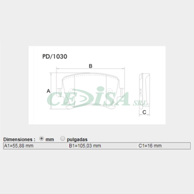 PASTILLA DE FRENO TRAS AUDI A3/AQUATRO/TT - VW VENTO/BORA/GOLF/PASSAT