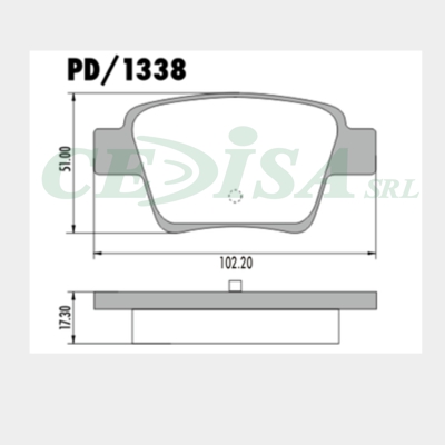 PASTILLA DE FRENO TRAS CITROËN C4 GRAND PICASSO 07/...