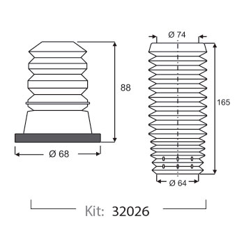 TOPE Y FUELLE SUSPENSION-  FORD ECOSPORT  - FIESTA 1.4 - 1.6 Y 1.8 (02.)