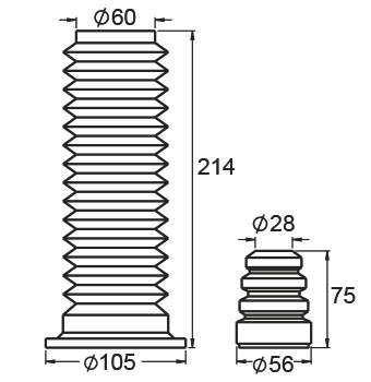 TOPE Y FUELLE SUSPENSION-  DELANTERO FORD FIESTA (11.)