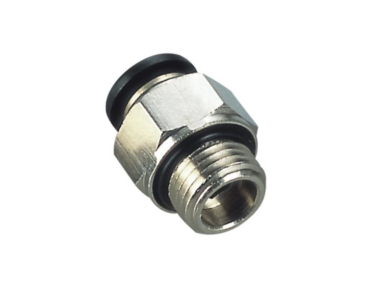 ACCESORIOS - UNIVERSAL - CONECTOR RECTO TUBO 12 ROSCA 3/8 O-RING - X10 0 -
