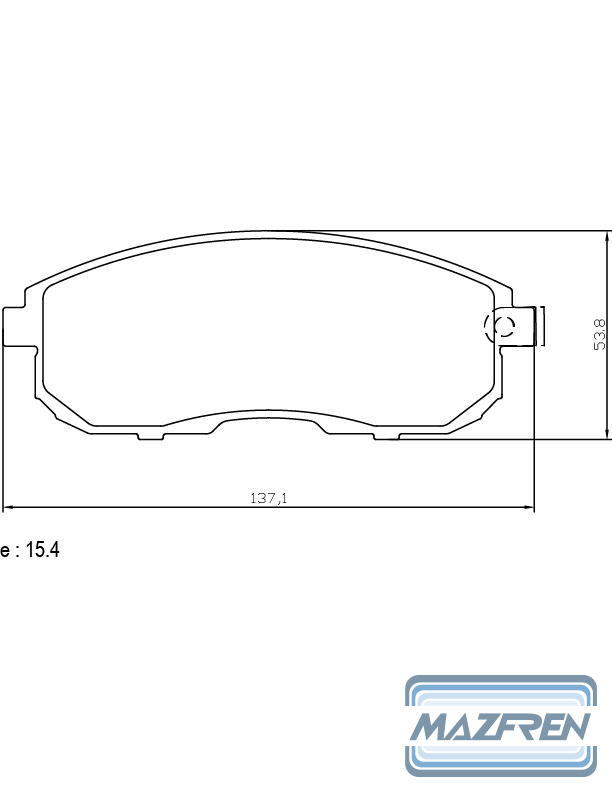 PASTILLA DE FRENO DEL NISSAN SENTRA 07/... /TIIDA II 11/...