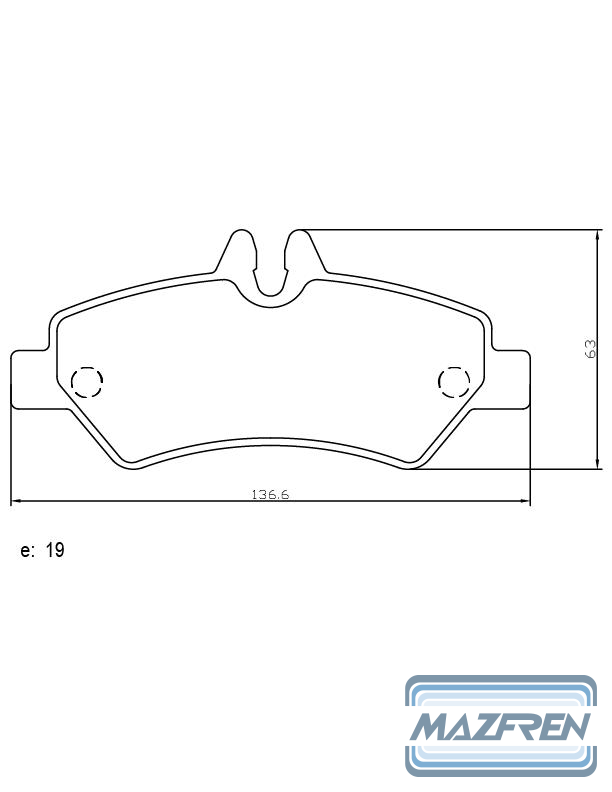 PASTILLA DE FRENO TRAS MERCEDES BENZ SPRINTER 415 12/.../416 SISTEMA BREMBO