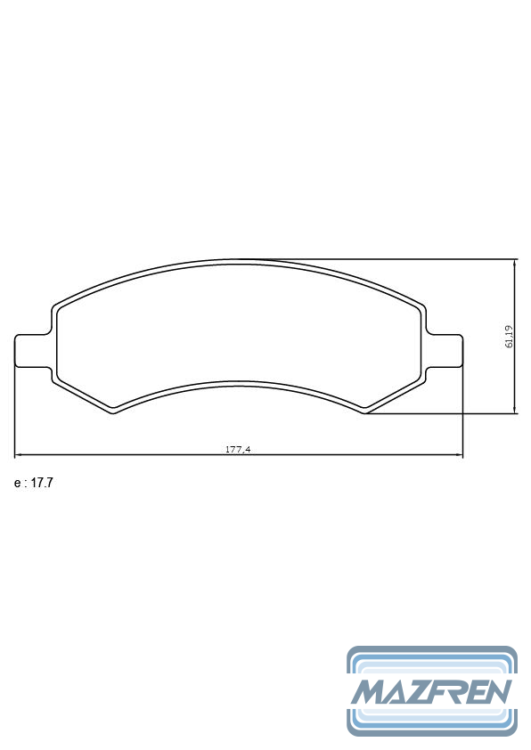 PASTILLA DE FRENO DEL DODGE RAM 1500 13/...