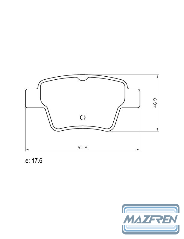 PASTILLA DE FRENO TRAS CITROEN C4 PICASSO/PEUGEOT 307