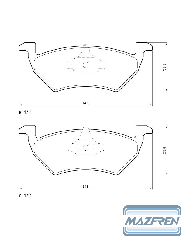 PASTILLA DE FRENO DEL VOLKSWAGEN UP