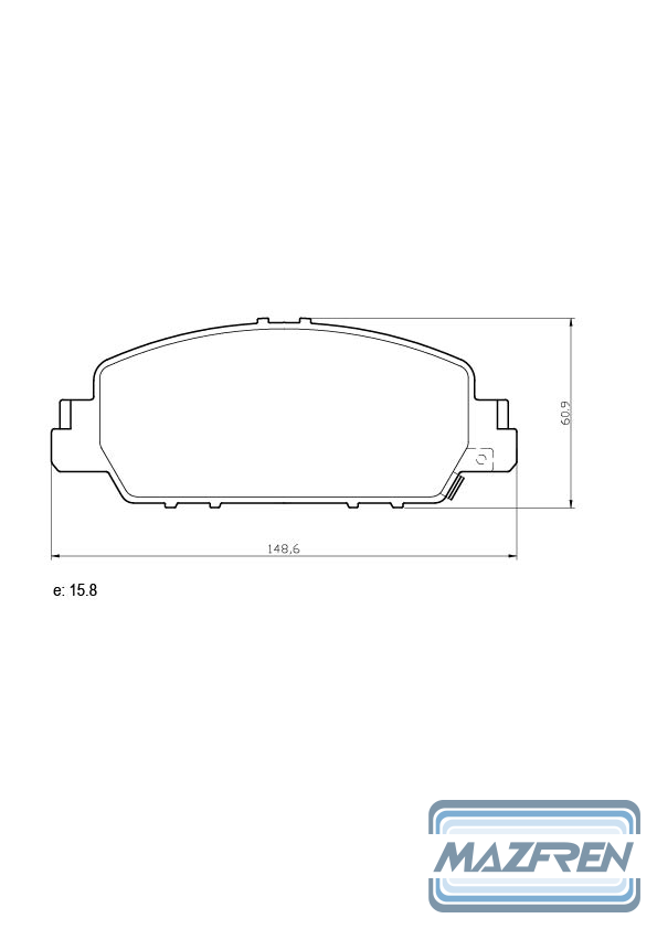 PASTILLA DE FRENO DEL HONDA HRV 15/...