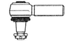 EXTREMO DIRECCION 14000/2200/ CARGO1215/1722 L: 120 MM  ROSCA: 1¨1/8 12UNF CONO: 28 1:8 IZQ