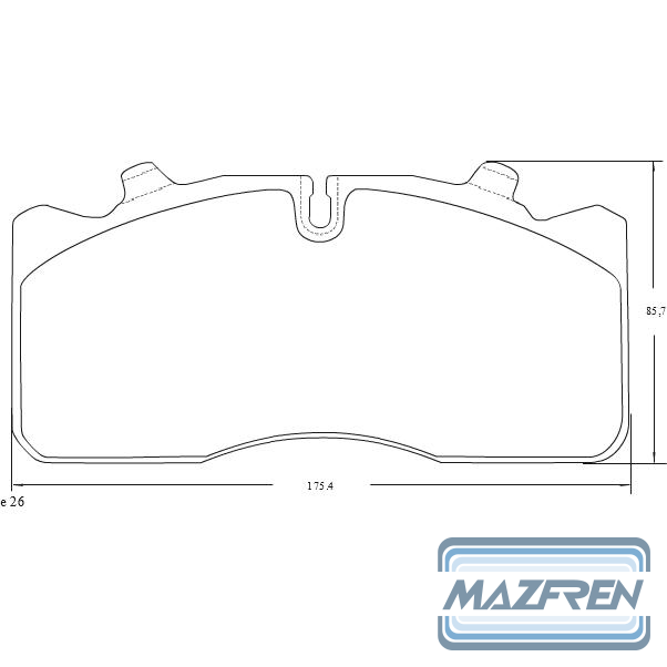 PASTILLA DE FRENO DEL/TRAS MERCEDES BENZ 712/814/914 98/...