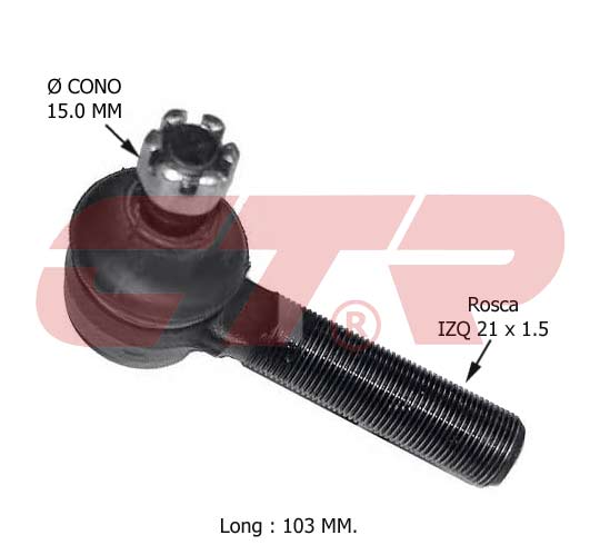 EXTREMO DE DIRECCION TOYOTA RUNNER (CORTO)