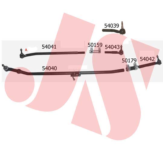 KIT BARRAS DE DIRECCION RAM 2500 4WD 2003/2010