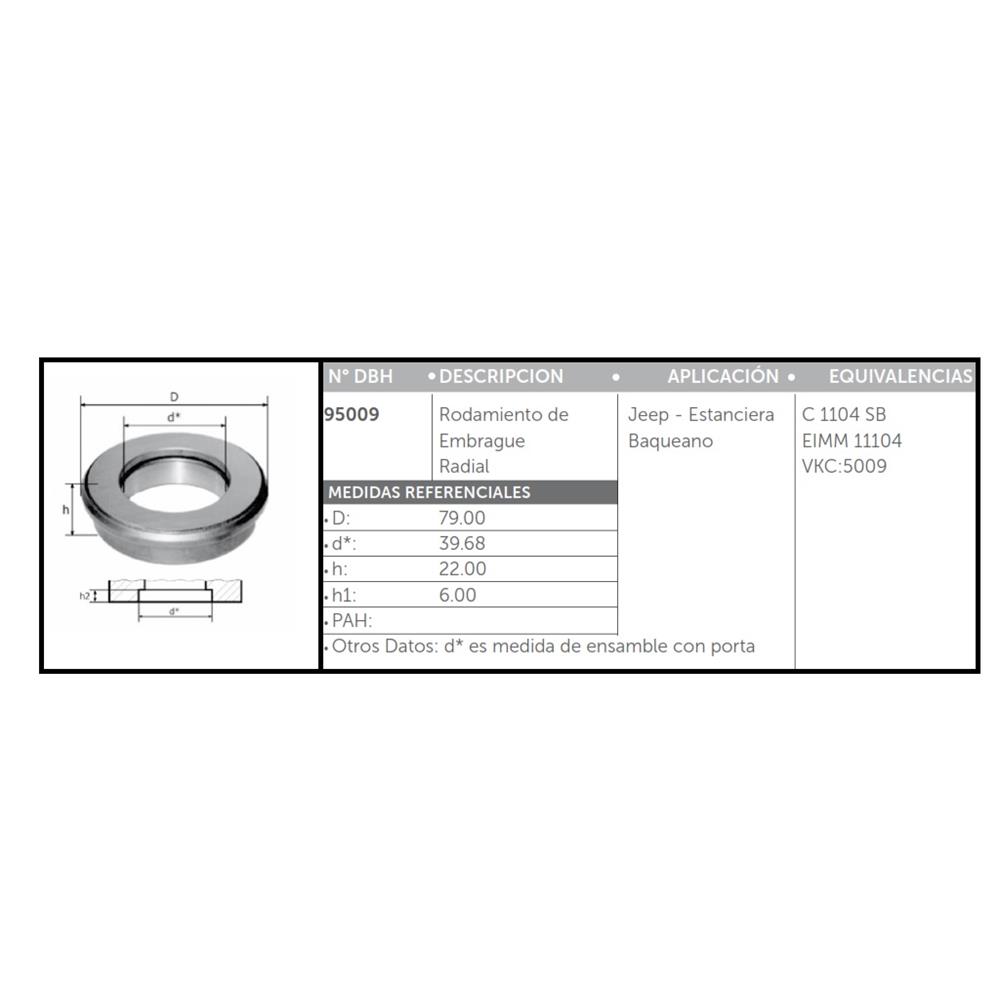 CRAPODINA DE EMBRAGUE IKA JEEP/ ESTANCIERA/ BAQUEANO