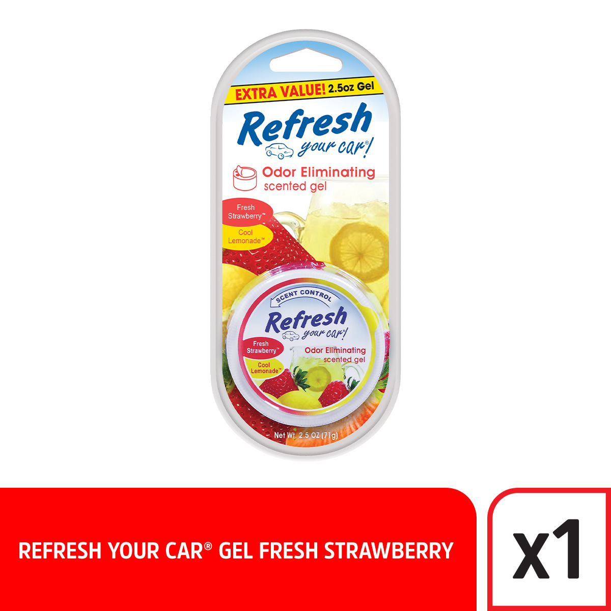 GEL CAN FRESH STRAWBERRY - PERFUMINA  - CAJA  X  4 UNIDADES