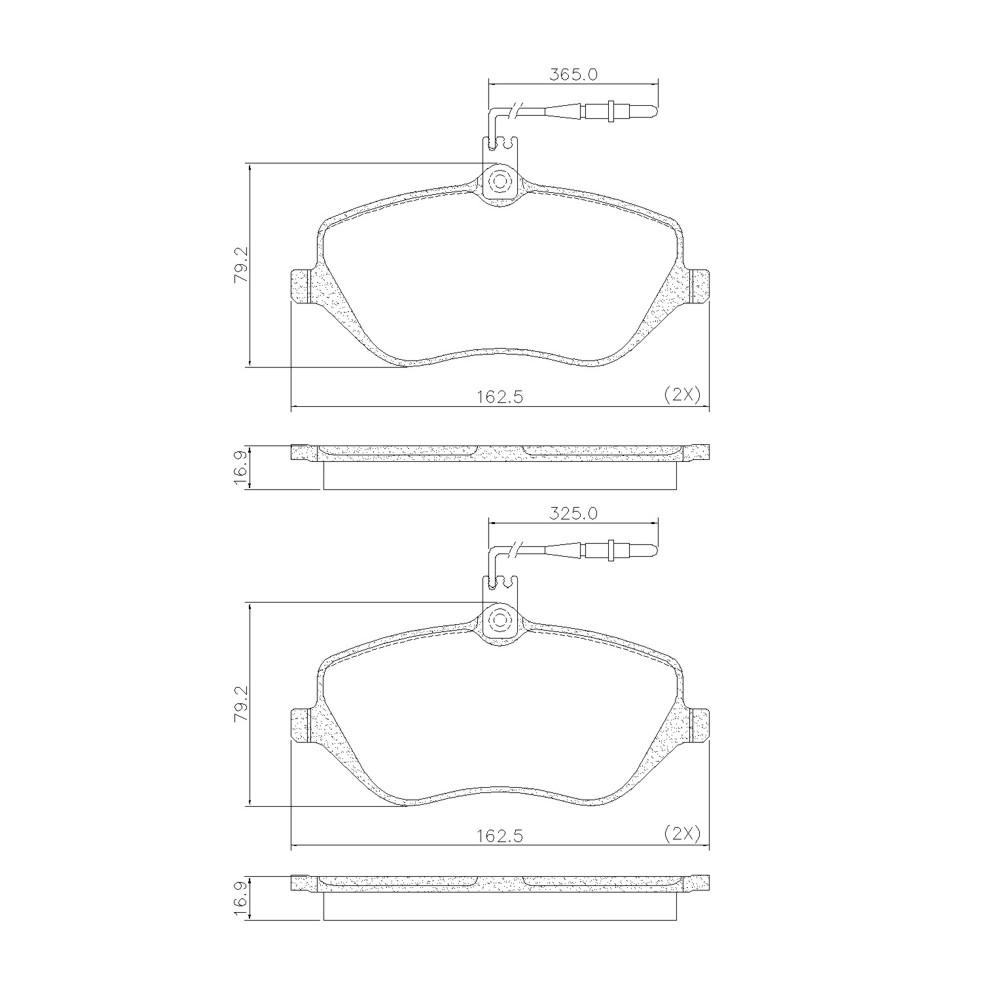 PASTILLA DE FRENO DEL PEUGEOT 407 04/... (2.0-2.2-3.0)(D17,40)
