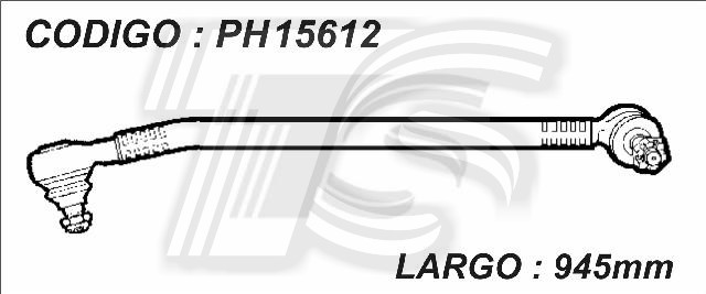 BARRA DE DIRECCION  VOLVO 13170/13180/14220/15180 LARGO 944 ROSCA