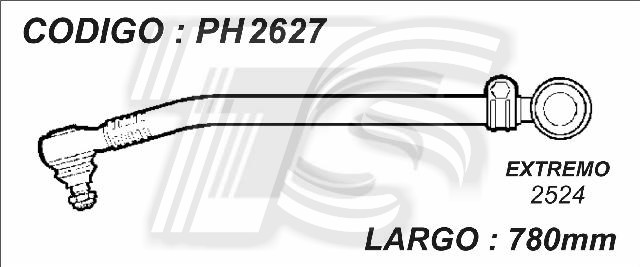 BARRAS DIRECCION - MERCEDES BENZ - L 1929 - L/LS 1935 - 38 - 41 - 45 ( 3/94 ) - LARGO 780MM