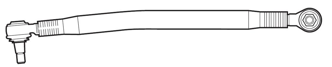 BARRA DIRECCION - VOLKSWAGEN 17190  -Medidas:Ø24,5 - Ø28,5 - Ø50 - L=935